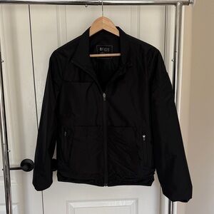 Figs Black Lightweight Windbreaker Jacket